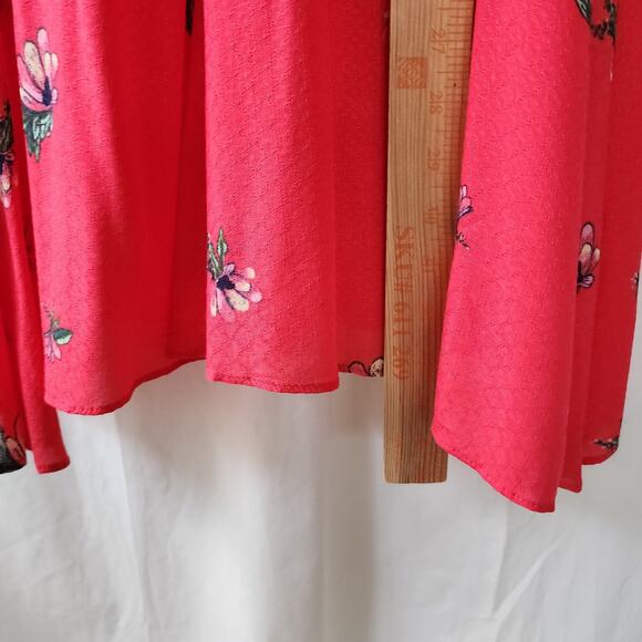 Free People Marsha Lace mini Dress Boho Goth Romantic Size XS red hot combo NWT - Picture 4 of 10